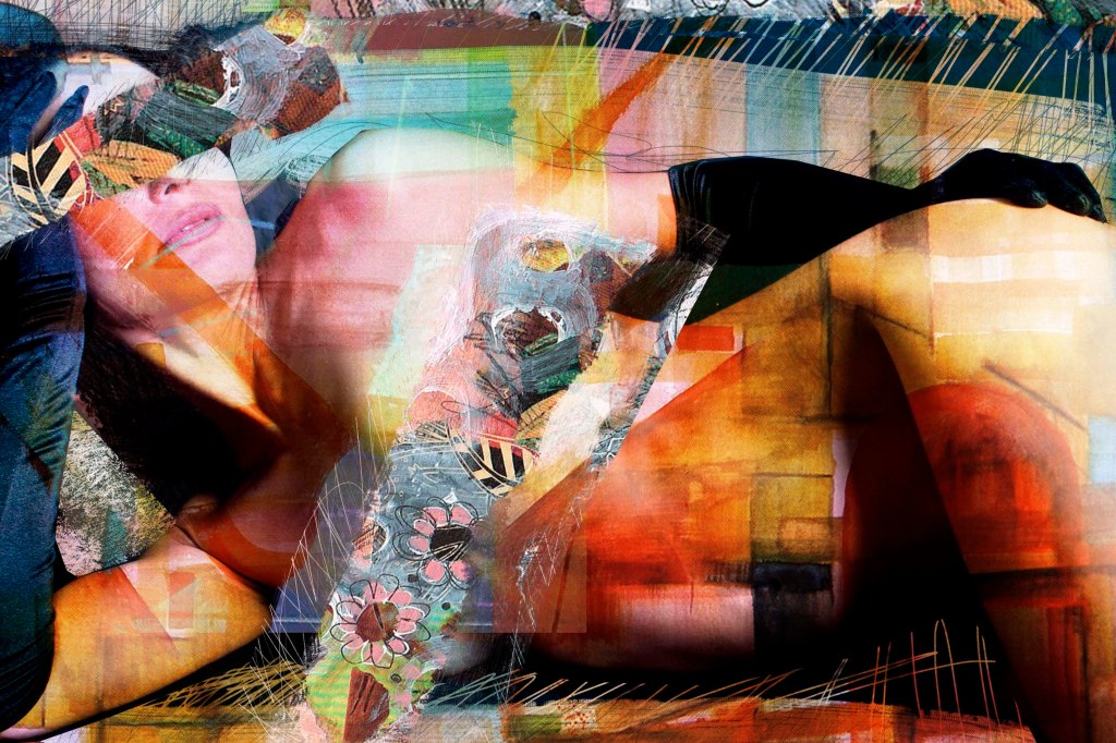 Color odalisque print